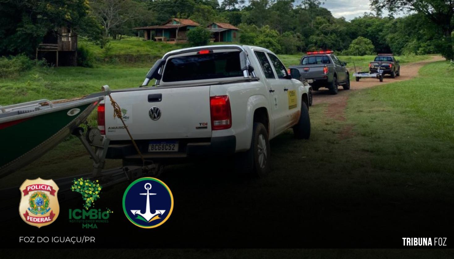 Policia Federal, ICMBIO e Marinha do Brasil realizam operação conjunta no Parque Nacional do Iguaçu