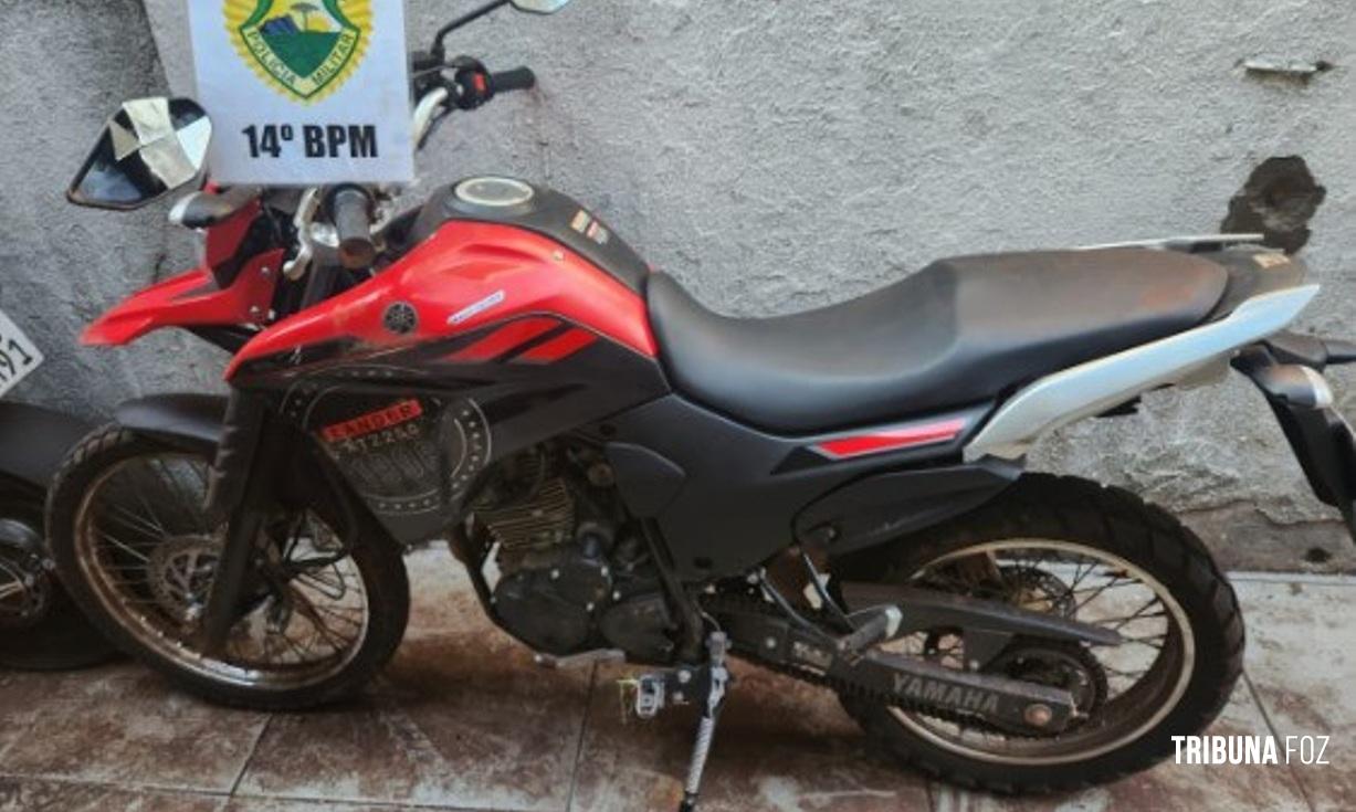 Polícia Militar recupera motocicleta furtada no Bairro Três Fronteiras