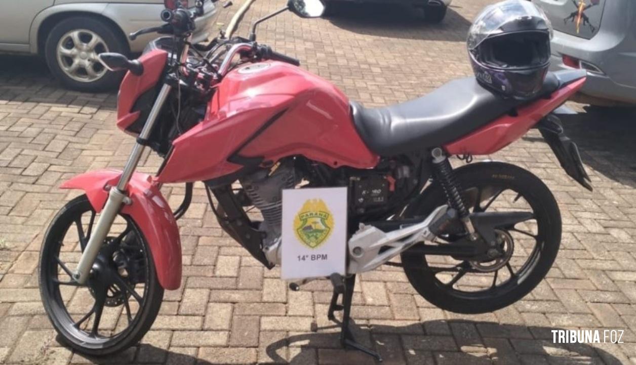 Polícia Militar recupera motocicleta roubada na Vila Portes 