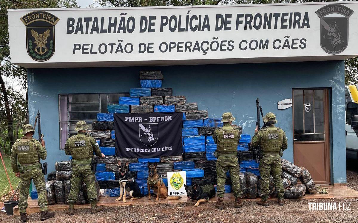 BPFRON apreende mais de 2 toneladas de maconha em Santa Helena