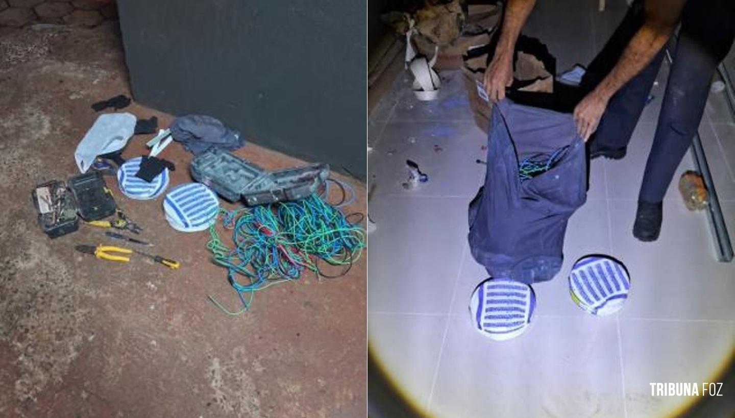Homem é preso por furto de fios e danos na Av. Costa e Silva Homem é preso por furto de fios e danos na Av. Costa e Silva