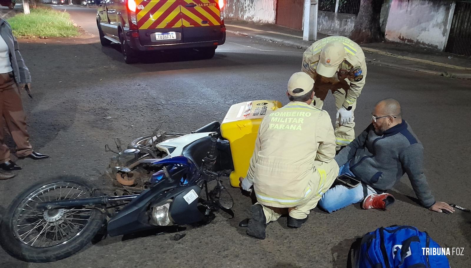 Motociclista é socorrido pelo Siate após colisão na Av. Javier Koelbel Motociclista é socorrido pelo Siate após colisão na Av. Javier Koelbel