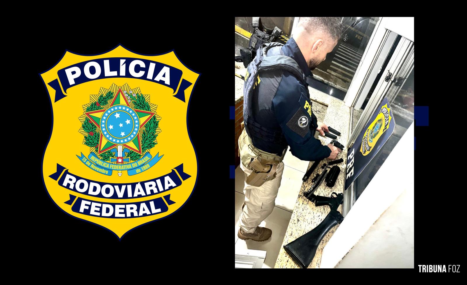 PRF apreende fuzil e pistola durante abordagem na BR-277 em Santa Terezinha de Itaipu PRF apreende fuzil e pistola durante abordagem na BR-277 em Santa Terezinha de Itaipu