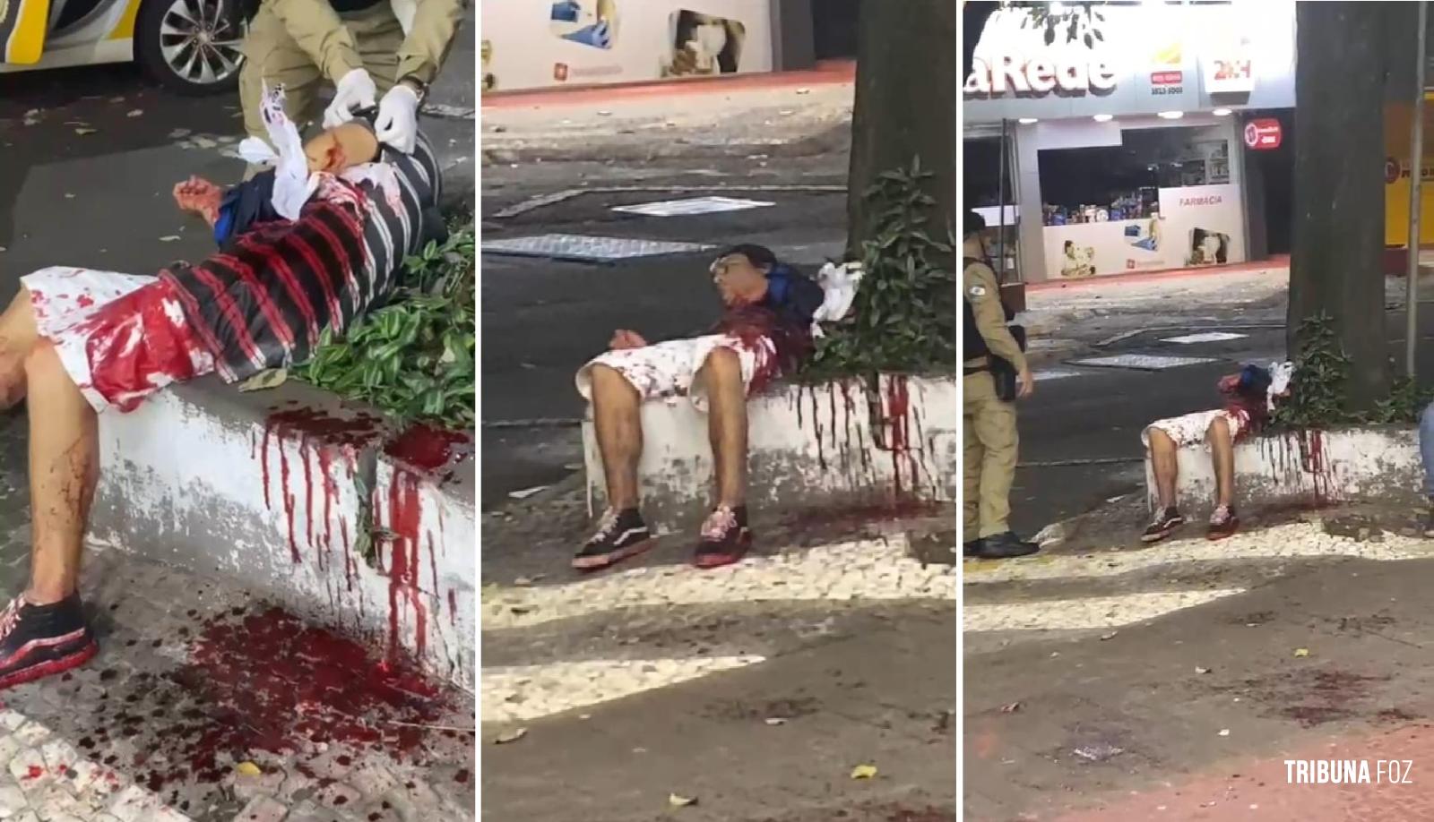 Siate socorre vitima de agressão durante a madrugada na Av. Brasil Siate socorre vitima de agressão durante a madrugada na Av. Brasil