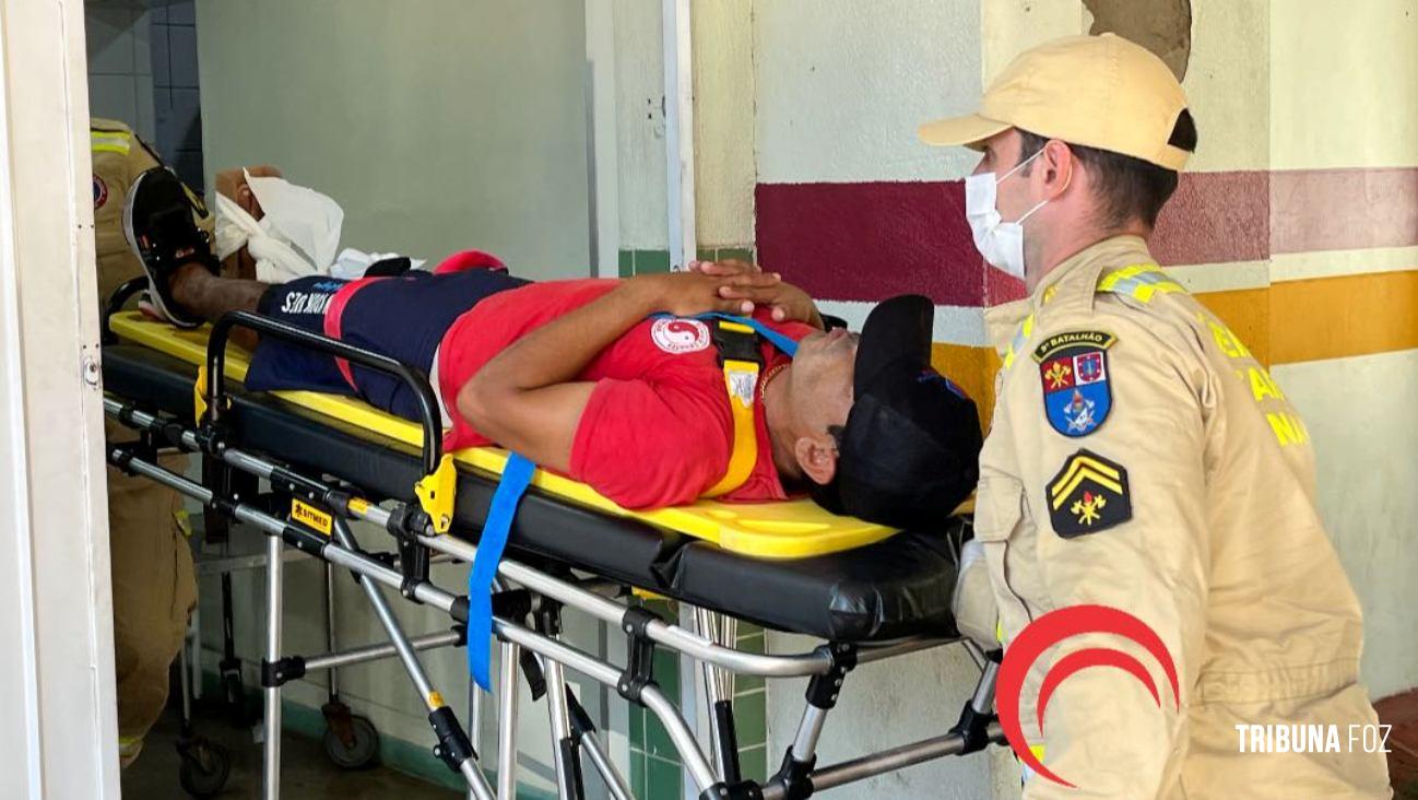 SIATE socorre vitima de atropelamento por moto na Vila Portes SIATE socorre vitima de atropelamento por moto na Vila Portes