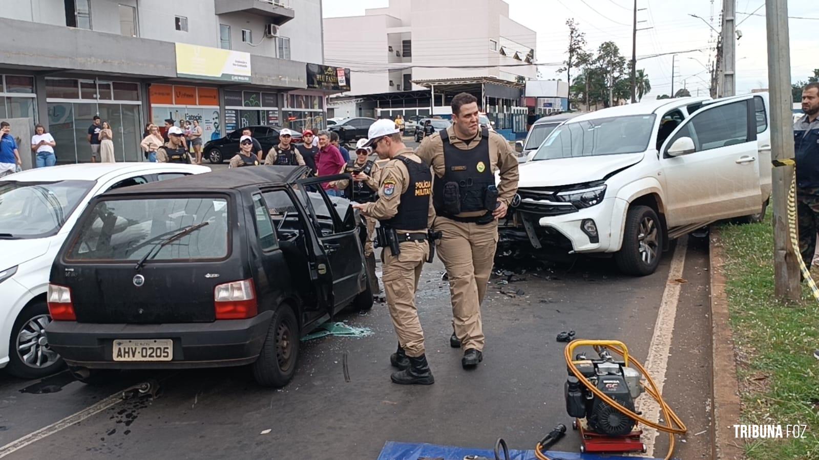 Acidente na Av. Felipe Wandscheer deixa um morto e dois feridos Acidente na Av. Felipe Wandscheer deixa um morto e dois feridos