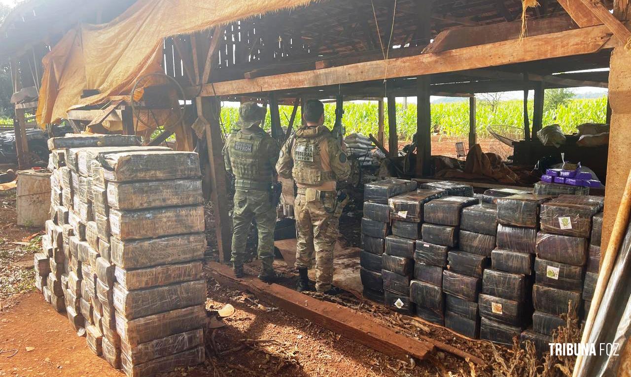 BPFRON e NEPOM prende homem com 2.777,9 Kg de maconha em Santa Helena