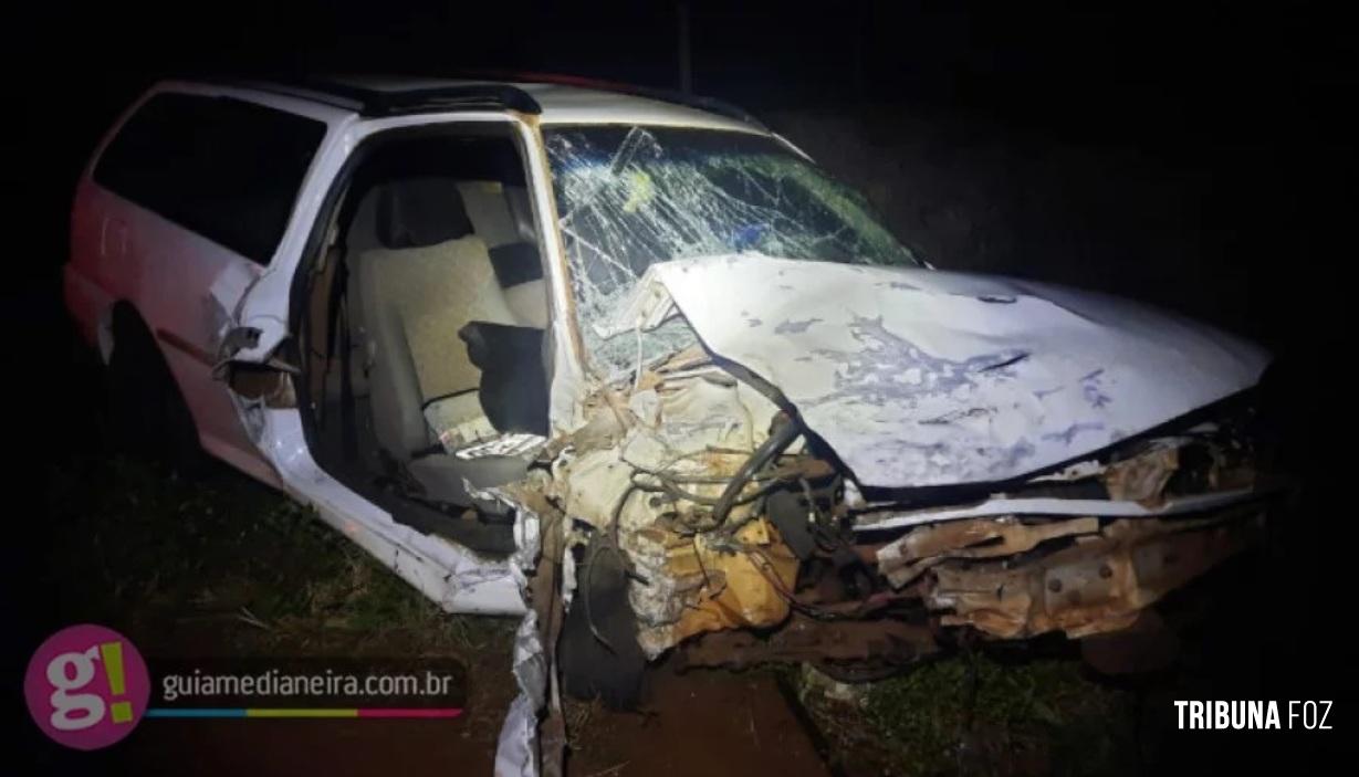 Colisão frontal deixa seis feridos na PR-495 na cidade de Missal
