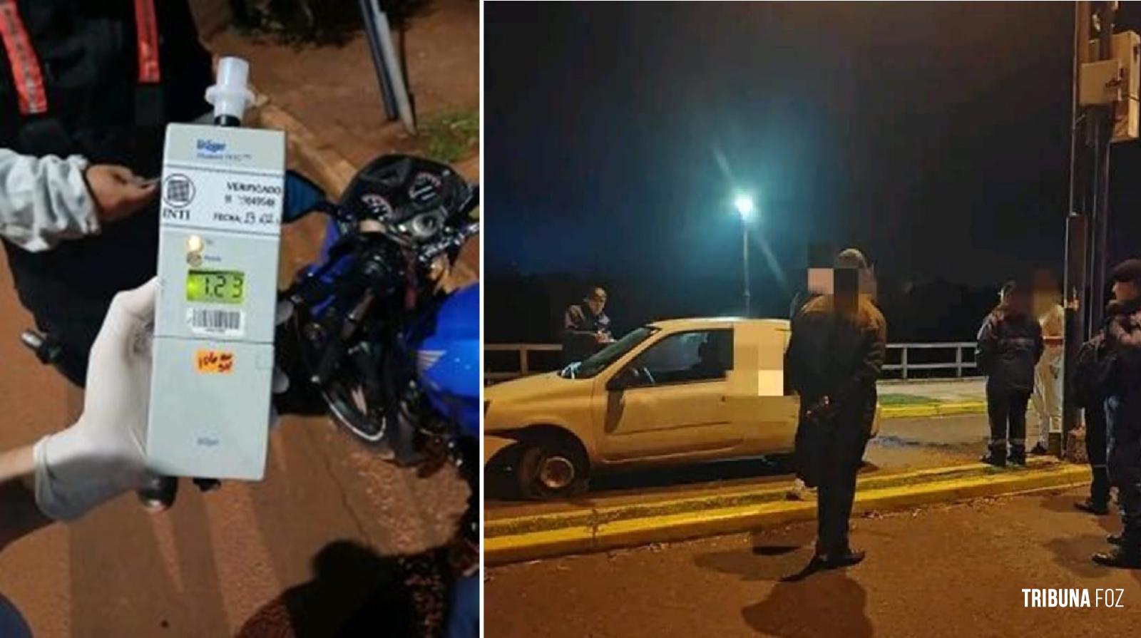 Condutor embriagado capota veículo na Av. Costanera em Puerto Iguazu durante a madrugada Condutor embriagado capota veículo na Av. Costanera em Puerto Iguazu durante a madrugada