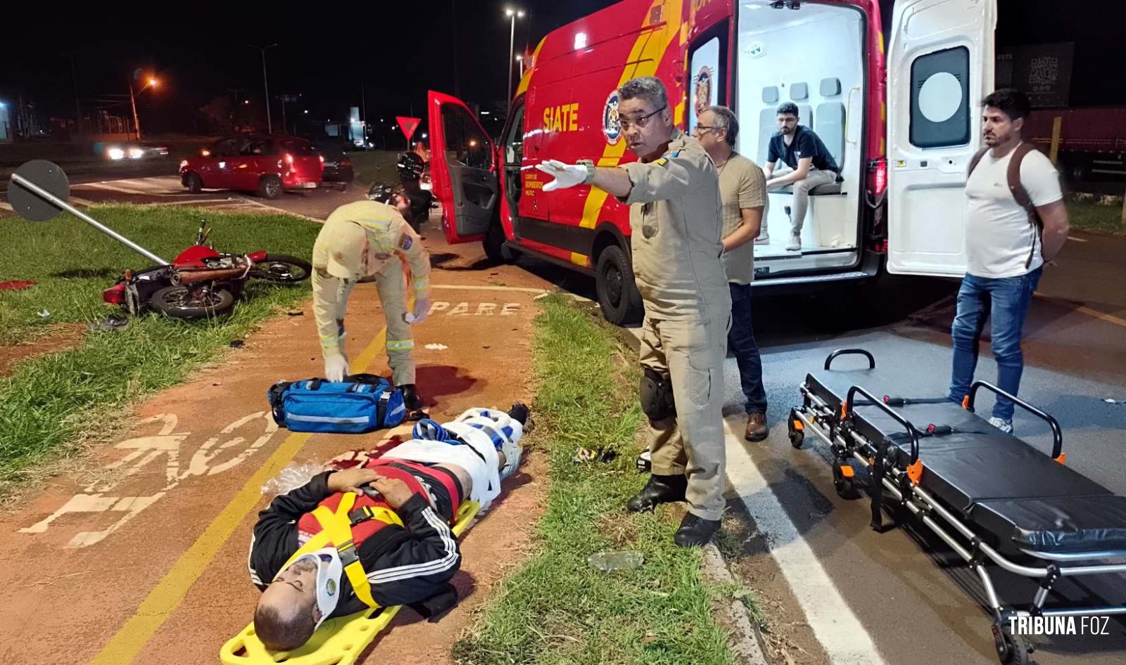 Confusão durante resgate: Briga generalizada após acidente de trânsito na marginal da BR-277 Confusão durante resgate: Briga generalizada após acidente de trânsito na marginal da BR-277
