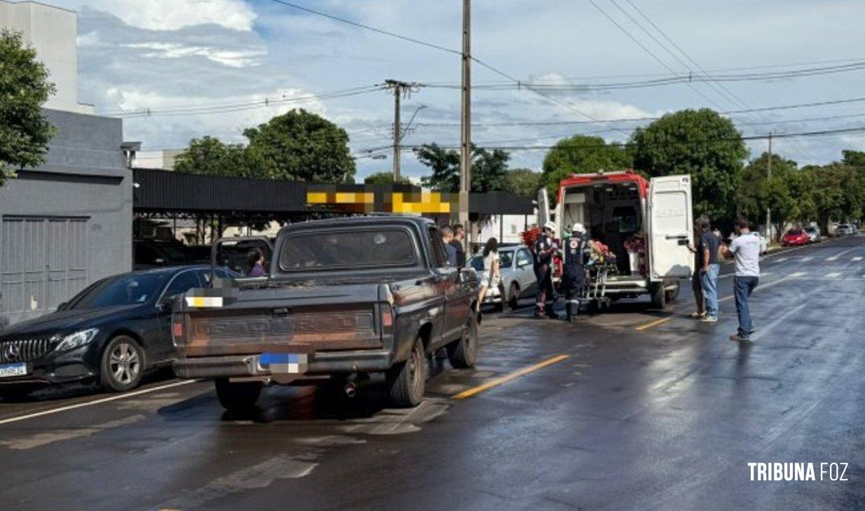 Idoso sofre ferimentos após ser atropelado por caminhonete em Santa Helena Idoso sofre ferimentos após ser atropelado por caminhonete em Santa Helena