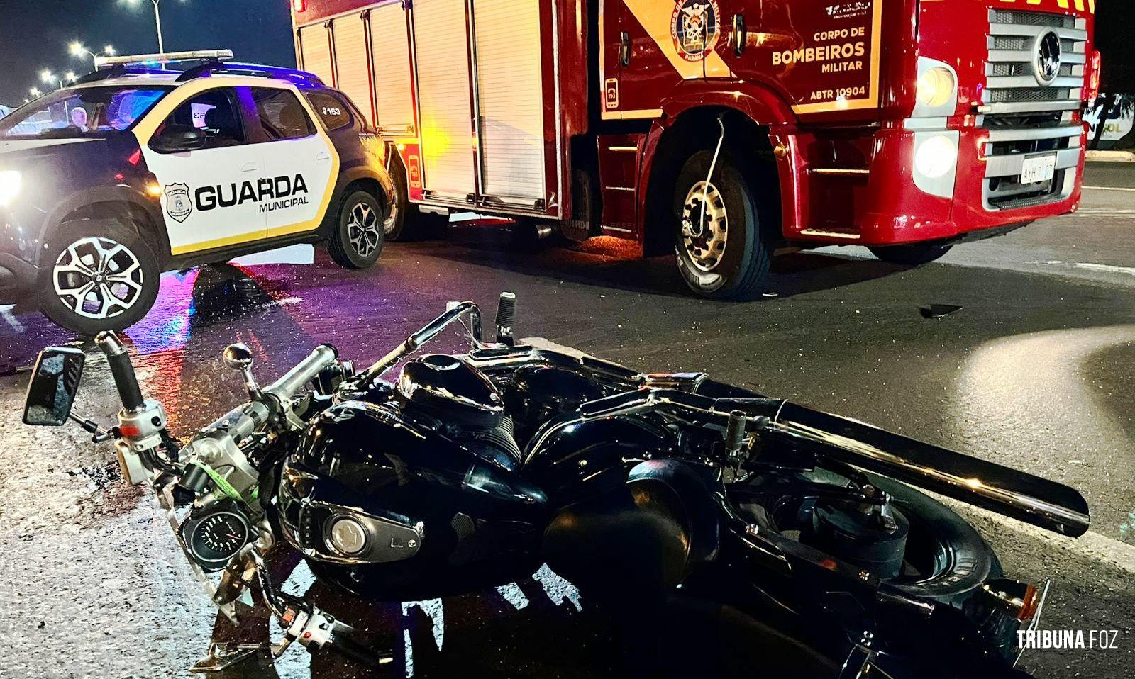 Motociclista sofre acidente na BR-277, mas escapa com ferimentos leves Motociclista sofre acidente na BR-277, mas escapa com ferimentos leves