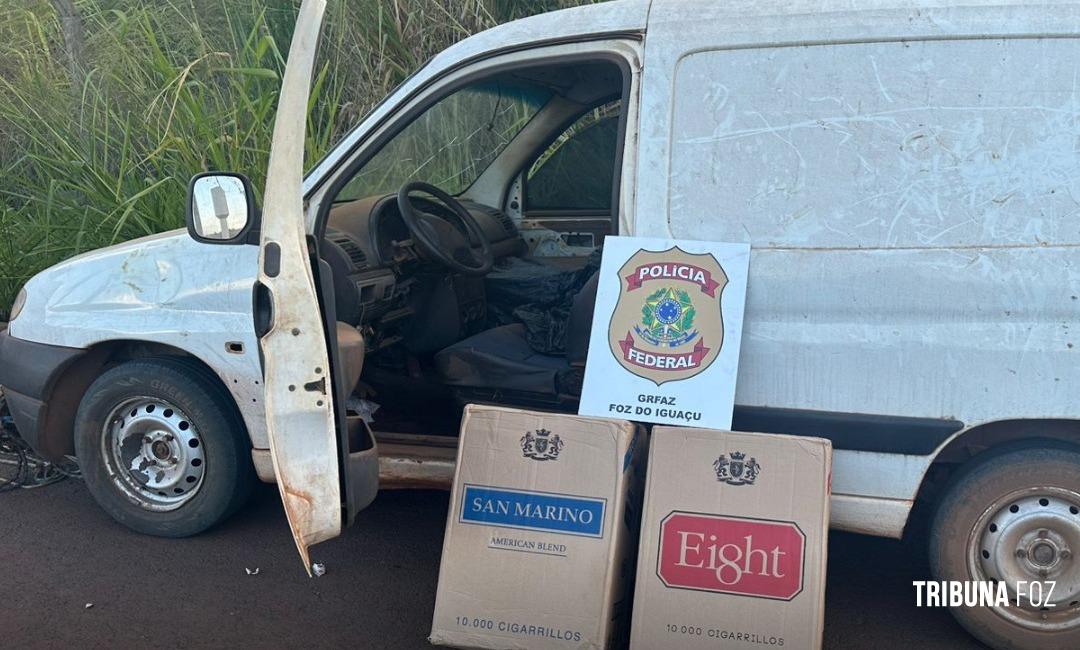 PF apreende veículo carregado com caixas de cigarros contrabandeados em Ramilândia PF apreende veículo carregado com caixas de cigarros contrabandeados em Ramilândia