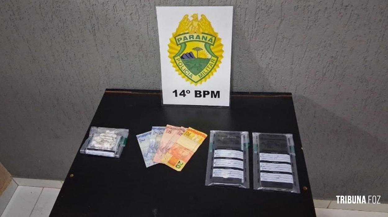 PM e DENARC prende duas pessoas pelo crime de tráfico de drogas em Santa Terezinha de Itaipu PM e DENARC prende duas pessoas pelo crime de tráfico de drogas em Santa Terezinha de Itaipu