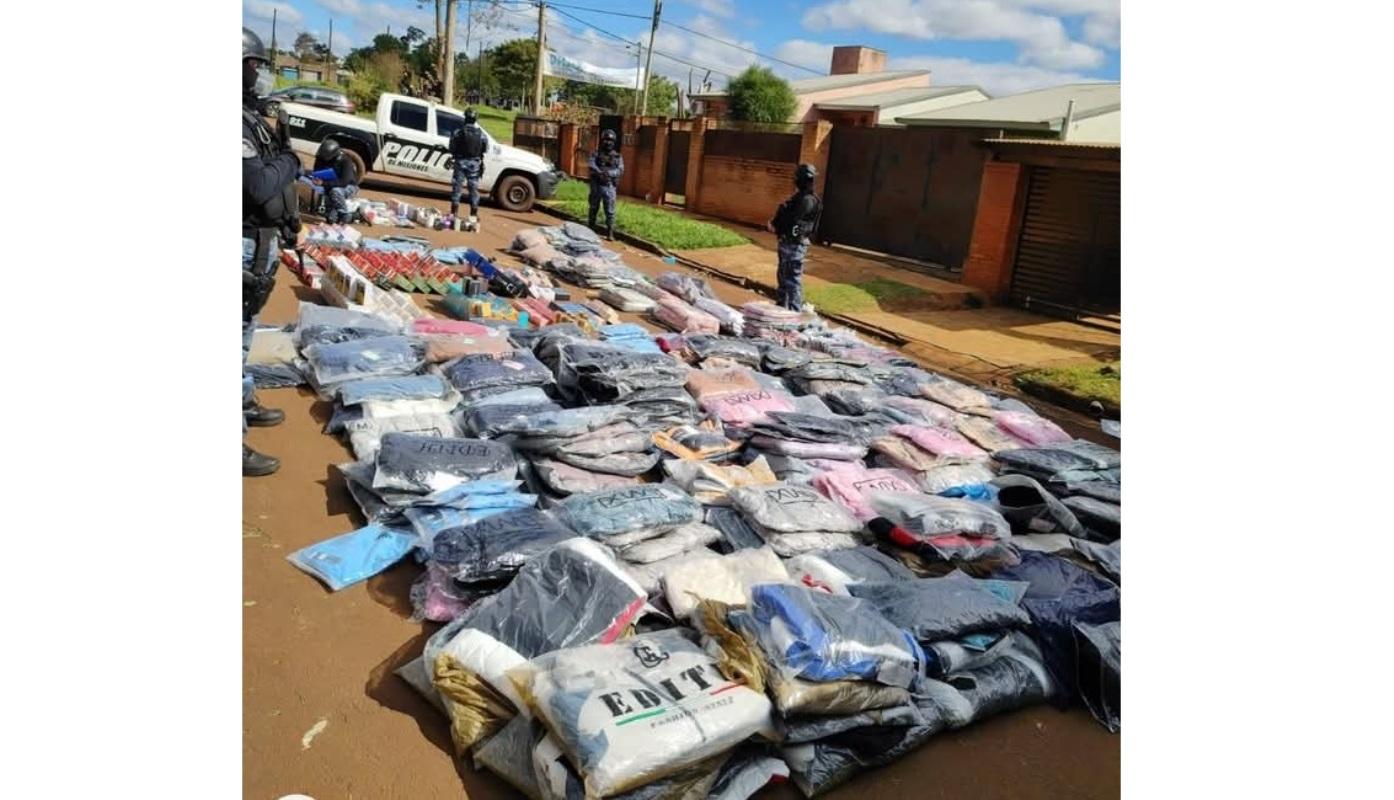 Policia Estadual Argentina apreende grande quantidade de contranado em Puerto Iguazu Policia Estadual Argentina apreende grande quantidade de contranado em Puerto Iguazu