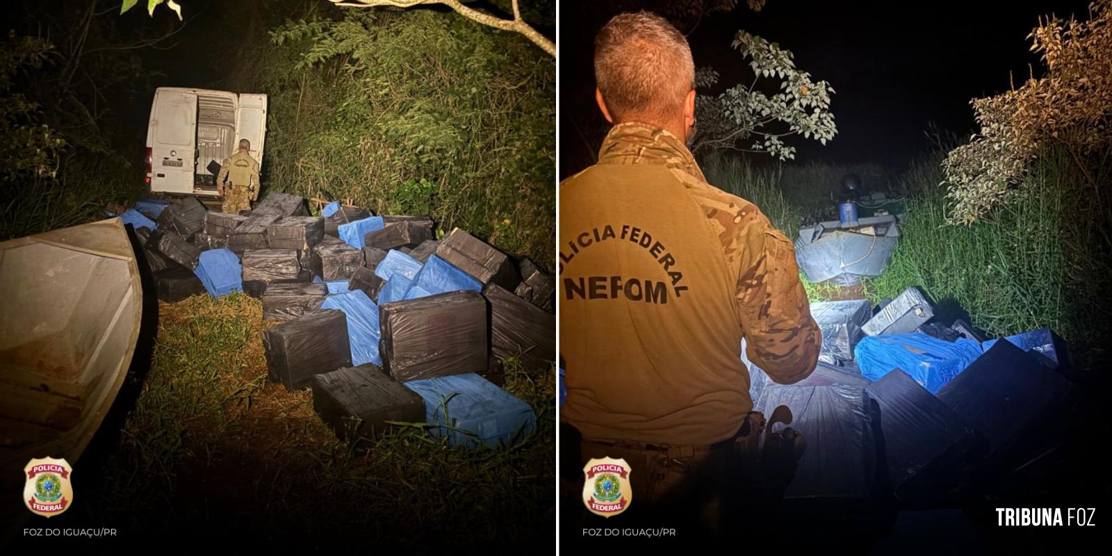 Policia Federal apreende embarcação e veículo com cigarros contrabandeados em Santa Terezinha de Itaipu Policia Federal apreende embarcação e veículo com cigarros contrabandeados em Santa Terezinha de Itaipu