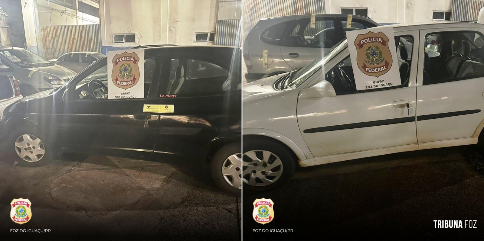 Policia Federal apreende veículos com produtos eletrônicos descaminhados em Santa Terezinha de Itaipu Policia Federal apreende veículos com produtos eletrônicos descaminhados em Santa Terezinha de Itaipu
