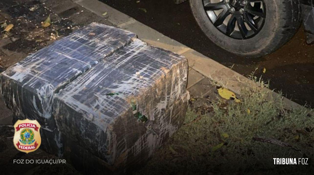 Policia Federal localiza 120 Kg de maconha nas margens do Rio Paraná Policia Federal localiza 120 Kg de maconha nas margens do Rio Paraná