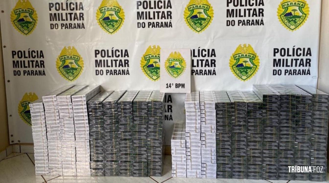 Polícia Militar apreende cigarros e mercadorias ilegais na Rodoviária de Medianeira Polícia Militar apreende cigarros e mercadorias ilegais na Rodoviária de Medianeira