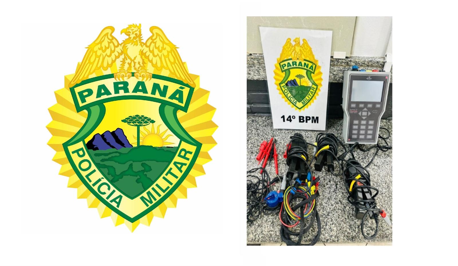 Polícia Militar localiza objetos furtados da COPEL na Favela do Monsenhor Polícia Militar localiza objetos furtados da COPEL na Favela do Monsenhor