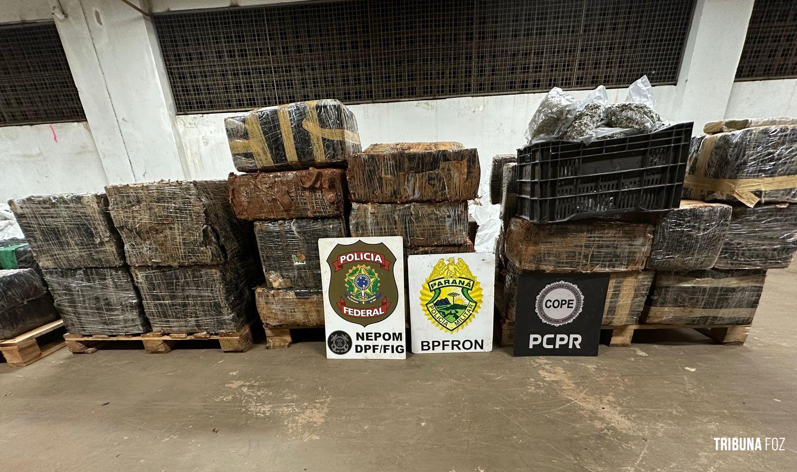 Ação integrada entre BPFRON, Policia Federal e a Policia Civil apreendem 1.783,5 Kg de maconha em Foz do Iguaçu Ação integrada entre BPFRON, Policia Federal e a Policia Civil apreendem 1.783,5 Kg de maconha em Foz do Iguaçu
