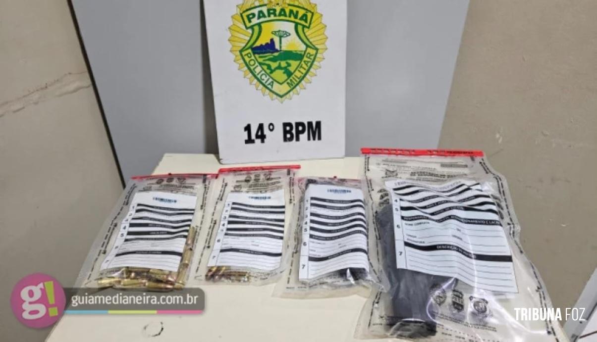 Após vítima desarmar assaltante e atirar, suspeitos fogem, mas acabam presos pela PM em Medianeira Após vítima desarmar assaltante e atirar, suspeitos fogem, mas acabam presos pela PM em Medianeira