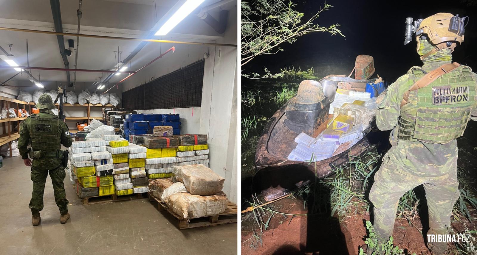 BPFRON apreende mais de 1.752,8 Kg de maconha em Santa Helena BPFRON apreende mais de 1.752,8 Kg de maconha em Santa Helena