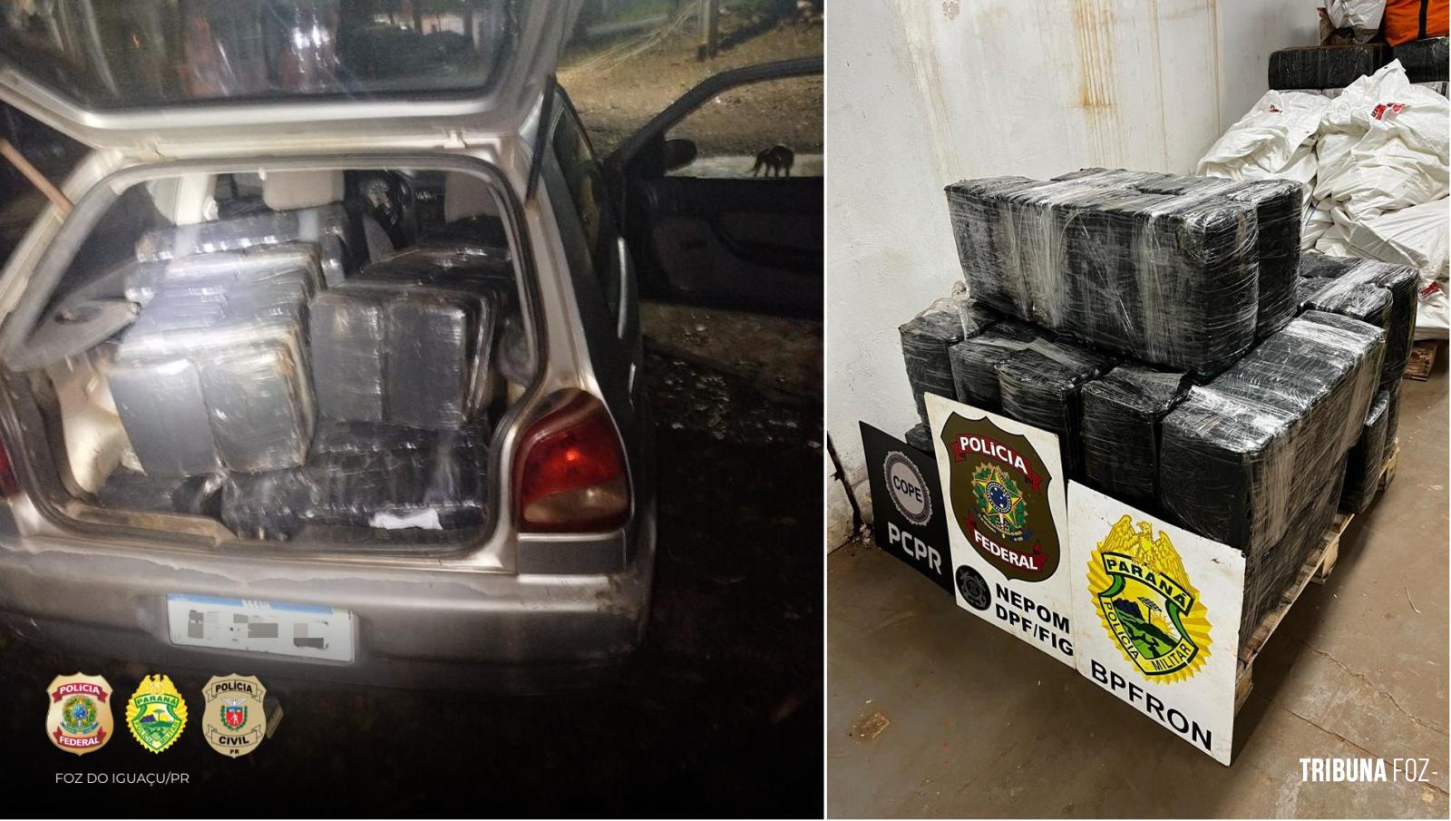 BPFRON e PF prendem homem com veículo carregado com maconha em Foz do Iguaçu BPFRON e PF prendem homem com veículo carregado com maconha em Foz do Iguaçu