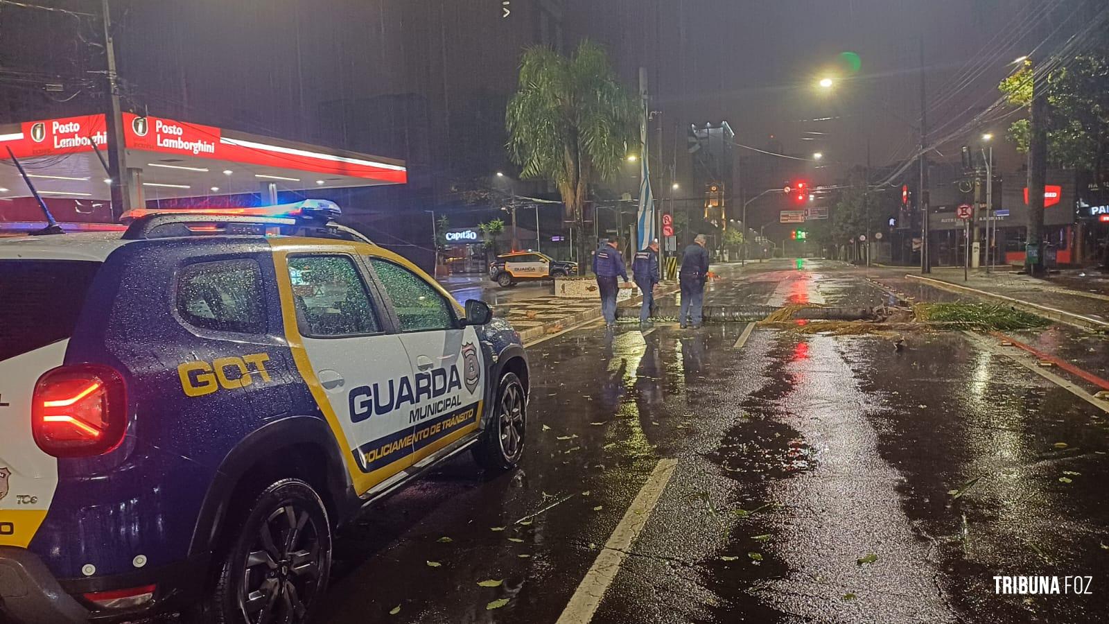 Chuva intensa provoca alagamentos e queda de árvore em vários pontos de Foz do Iguaçu Chuva intensa provoca alagamentos e queda de árvore em vários pontos de Foz do Iguaçu
