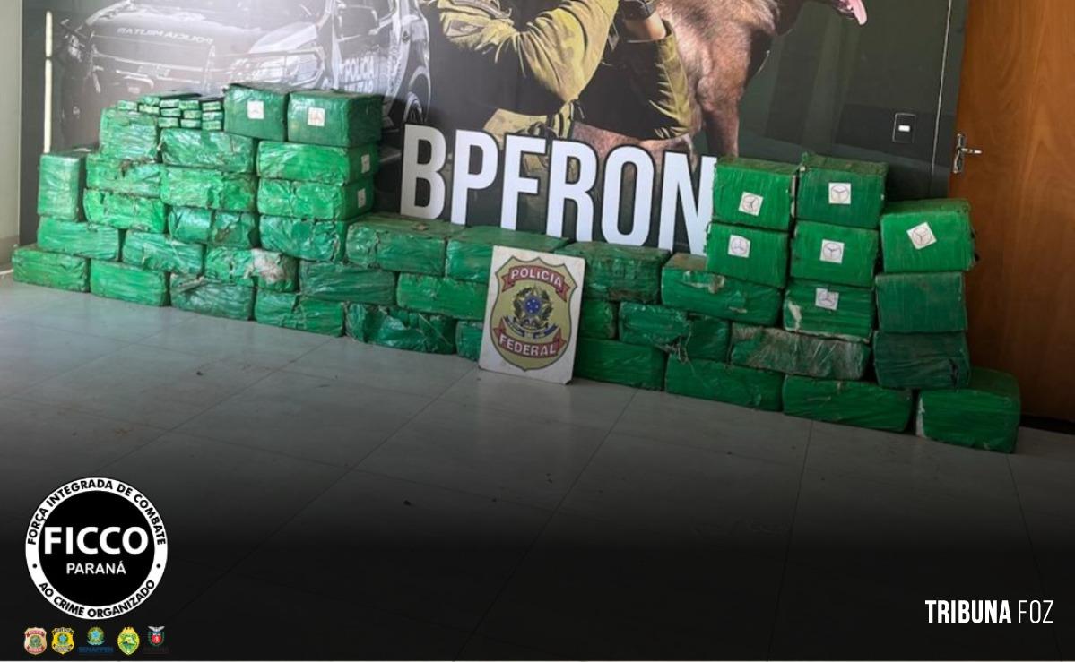 FICCO/PR apreende veículo roubado com 884,2 Kg de maconha