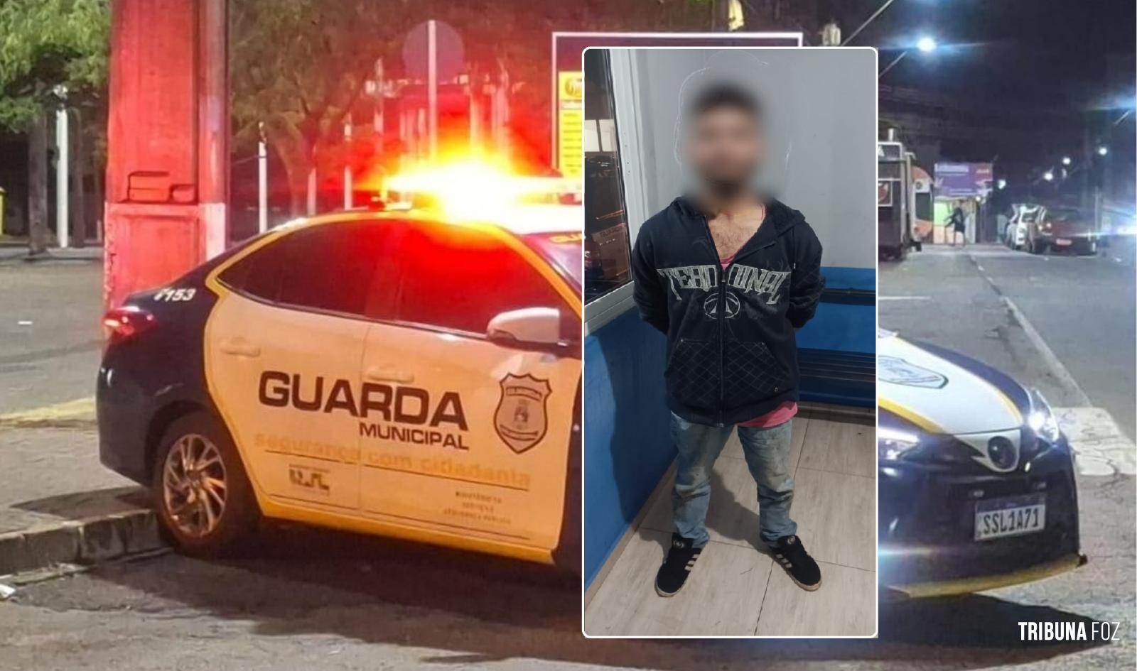Guarda Municipal prende homem que descumpriu ordem judicial e tentou agredir a protegida pela justiça Guarda Municipal prende homem que descumpriu ordem judicial e tentou agredir a protegida pela justiça
