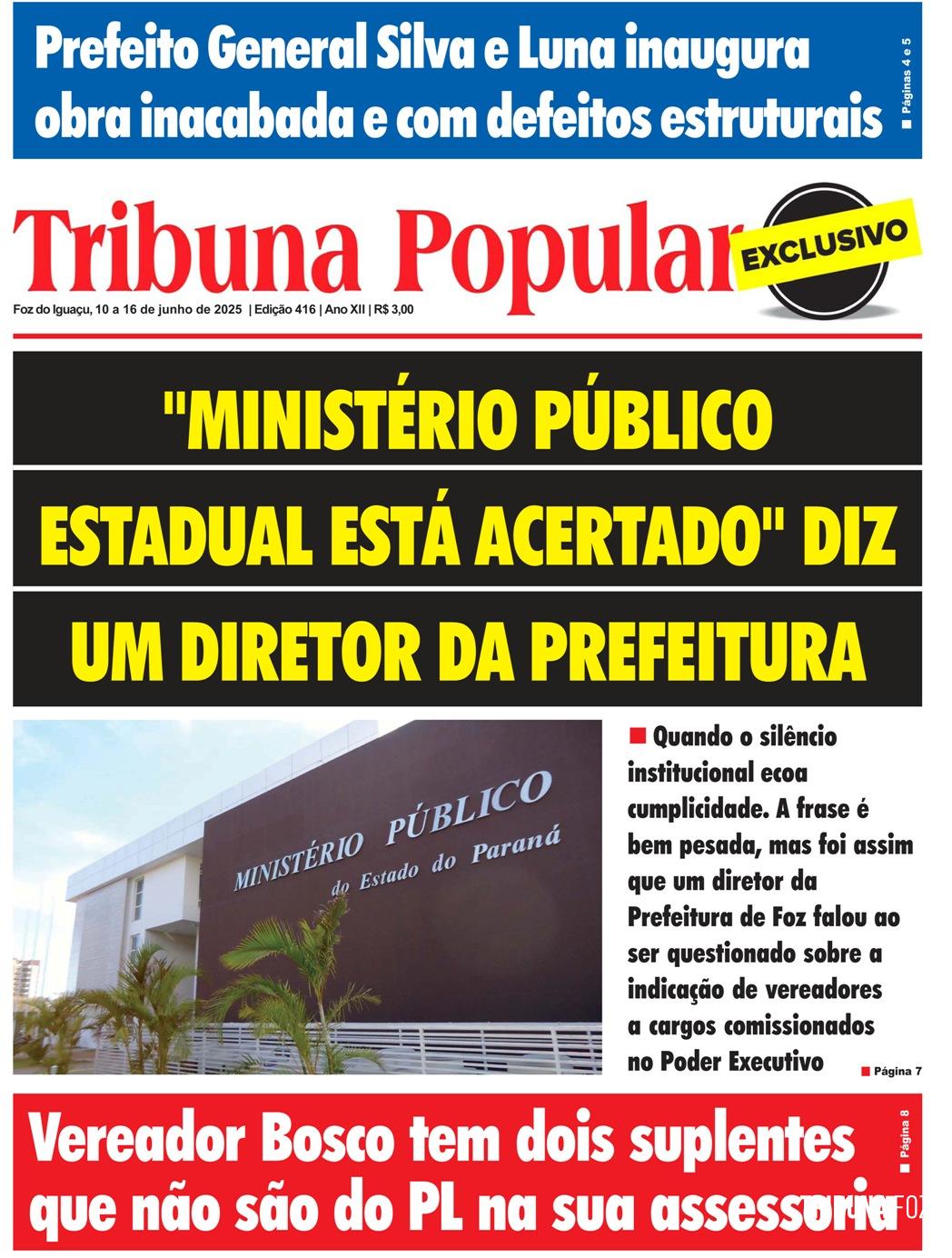 Jornal Tribuna Popular - Edição 416 Jornal Tribuna Popular - Edição 416