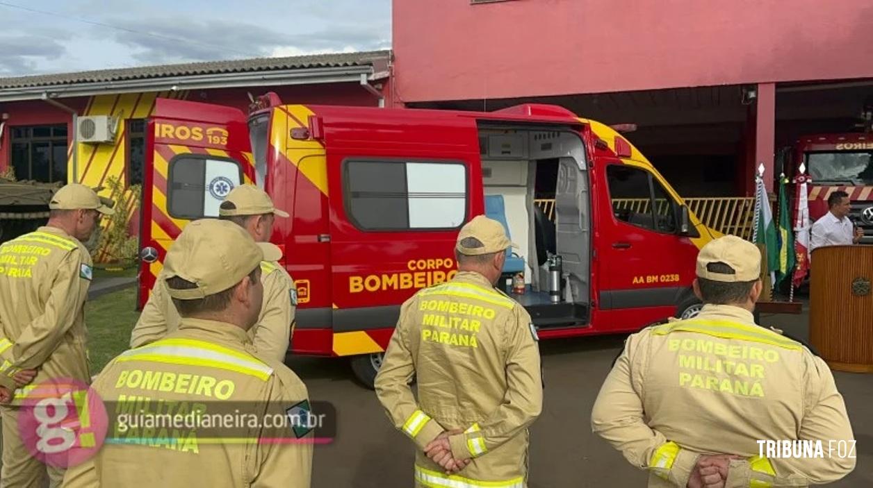 Medianeira recebe nova ambulância do SIATE para reforçar atendimento de emergência Medianeira recebe nova ambulância do SIATE para reforçar atendimento de emergência