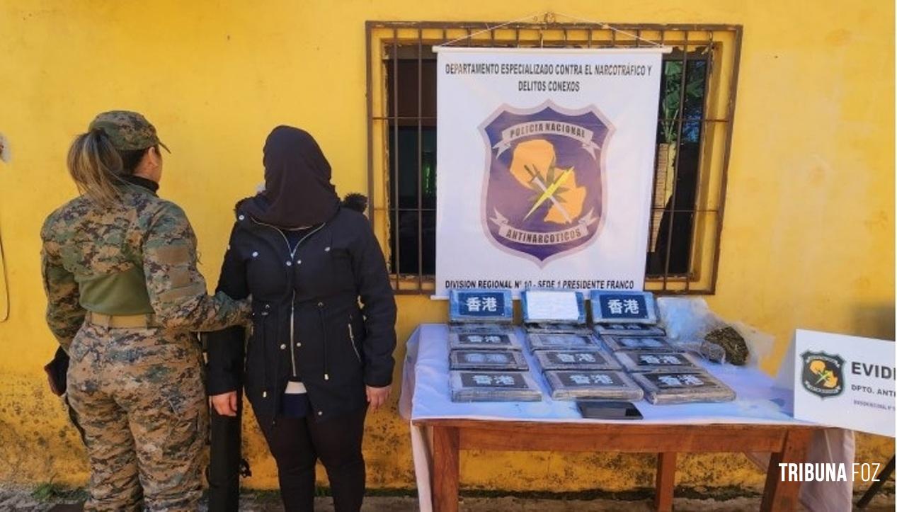 Mulher é presa com 16,6 Kg de cocaína em Ciudad Del Este Mulher é presa com 16,6 Kg de cocaína em Ciudad Del Este