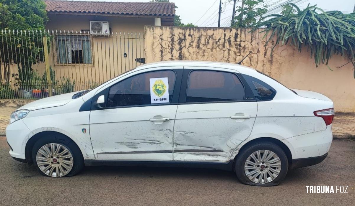 Policia Militar recupera veículo roubado após ocorrência com disparos de arma de fogo Policia Militar recupera veículo roubado após ocorrência com disparos de arma de fogo