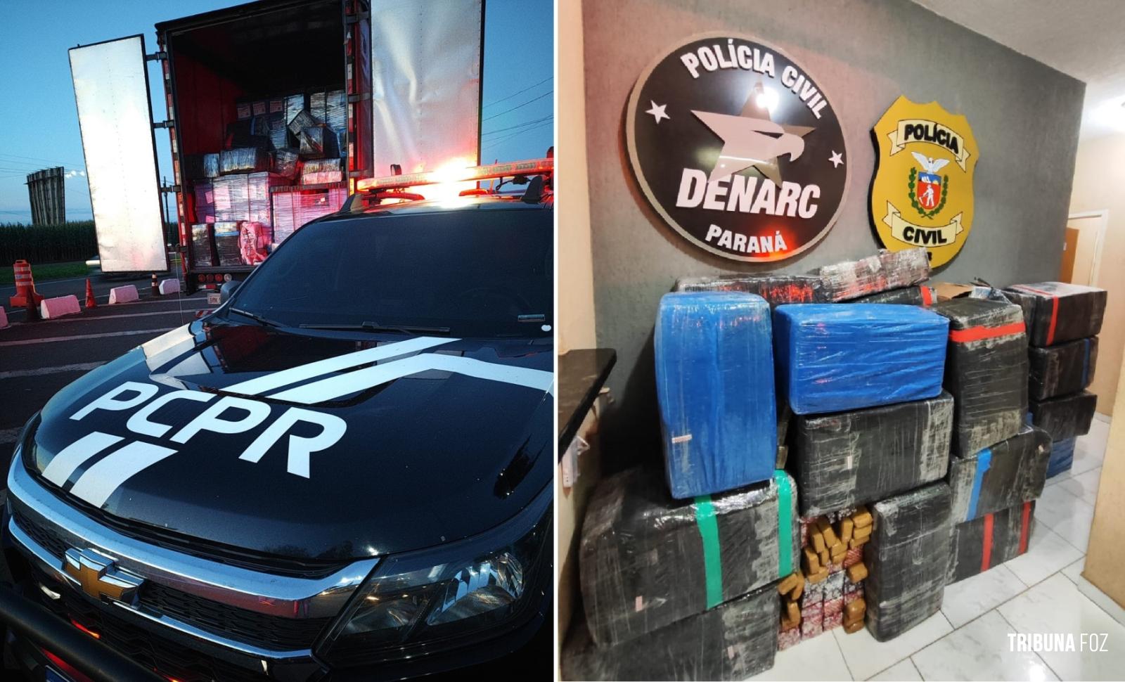 PRF e DENARC prendem dois paraguaios e apreendem 1.163 Kg de maconha em caminhão na BR-277 em Santa Terezinha de Itaipu PRF e DENARC prendem dois paraguaios e apreendem 1.163 Kg de maconha em caminhão na BR-277 em Santa Terezinha de Itaipu
