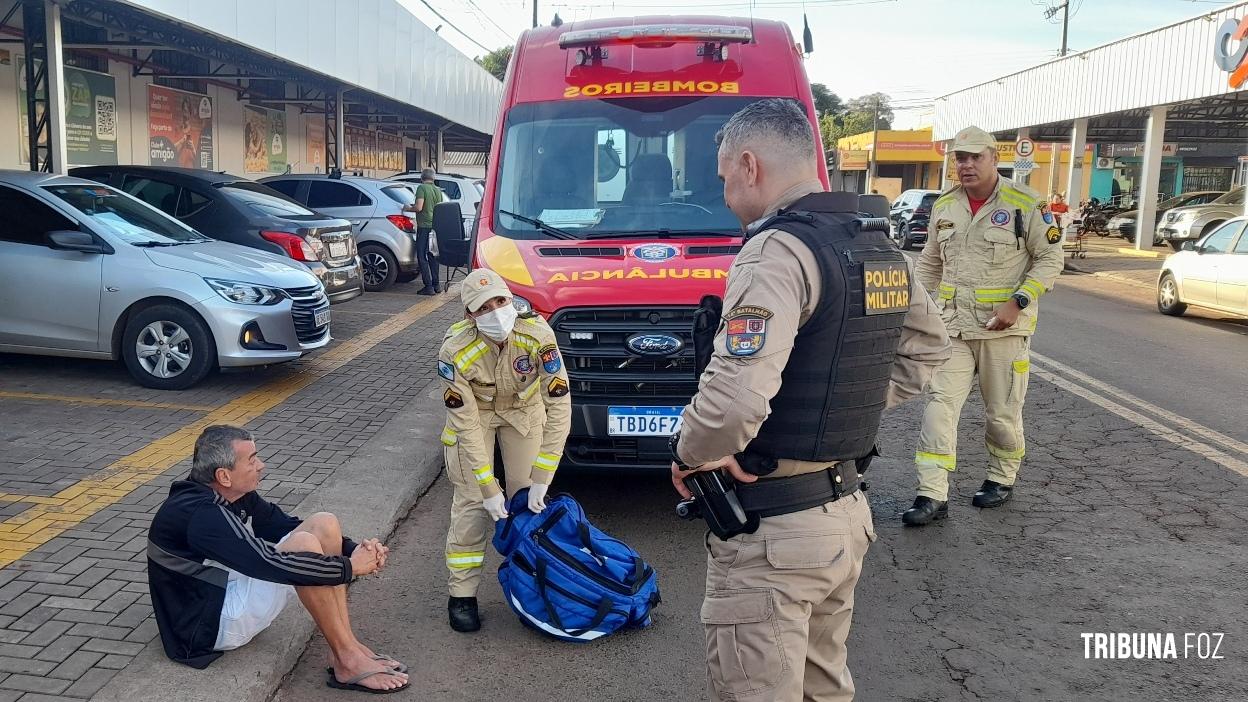 Siate socorre vítima que sofreu queda no Porto Meira
