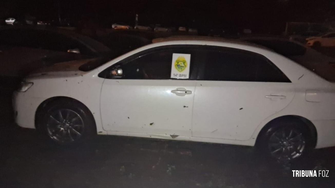 CHOQUE / CANIL da PM recupera veículo roubado em Foz do Iguaçu