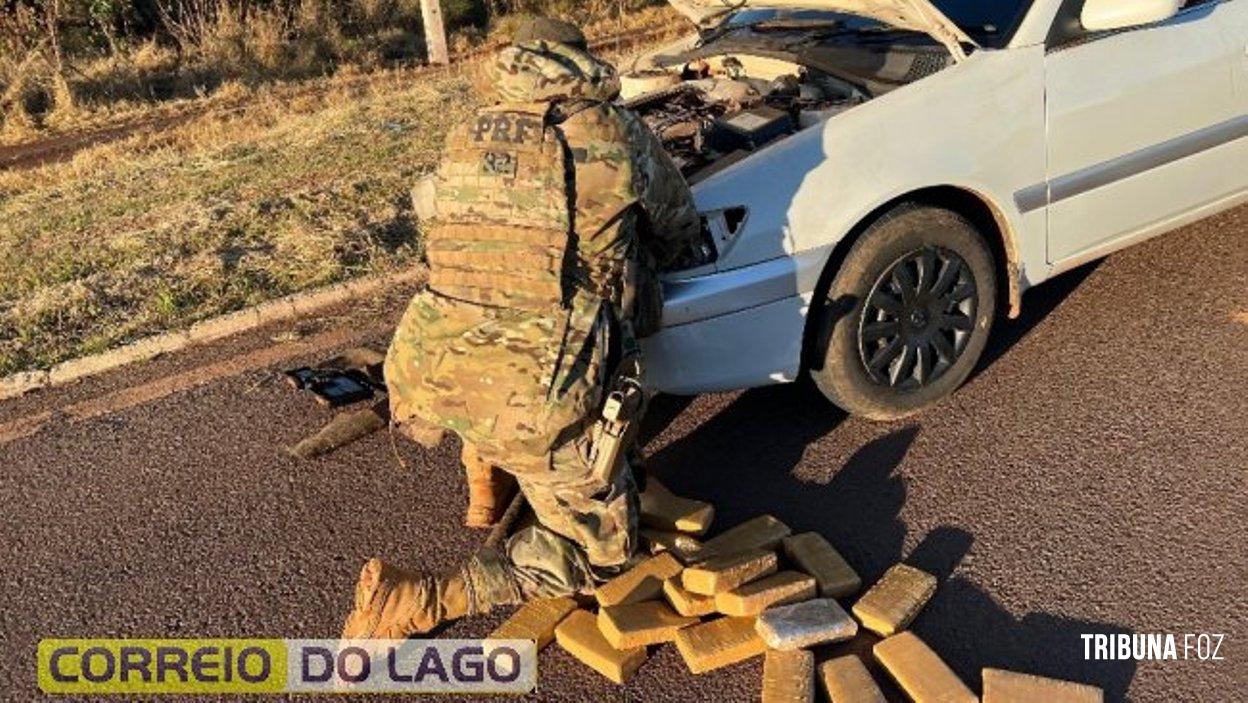Falsa viagem em família termina com apreensão de 40 Kg de maconha em Santa Tereza do Oeste Falsa viagem em família termina com apreensão de 40 Kg de maconha em Santa Tereza do Oeste