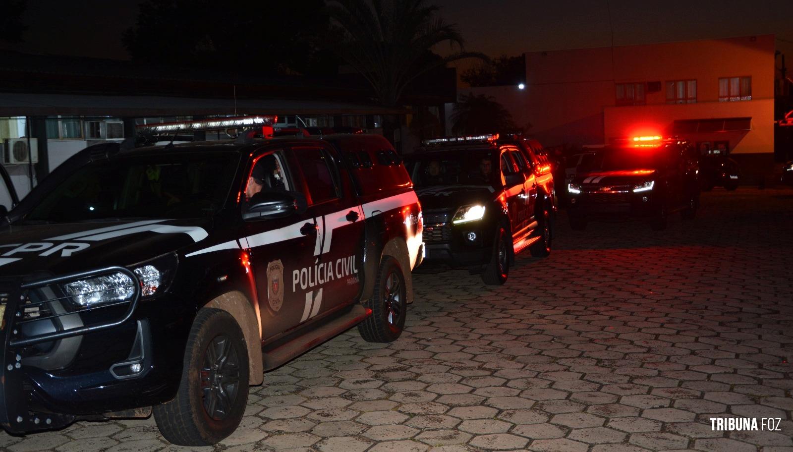 Forças policiais deflagram a 2ª fase da Operação Narciso II em Foz do Iguaçu Forças policiais deflagram a 2ª fase da Operação Narciso II em Foz do Iguaçu