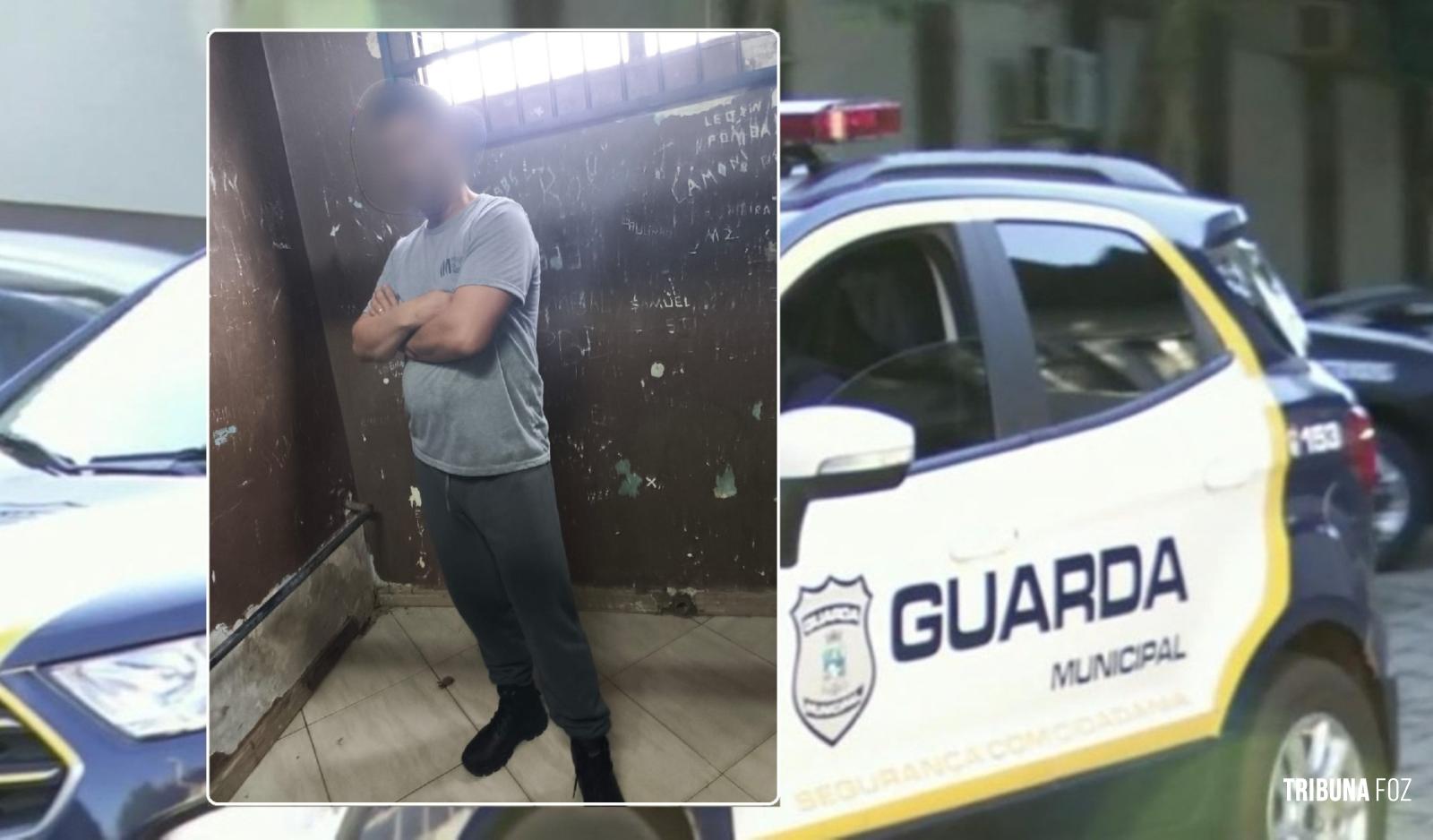 Guarda Municipal prende homem que agrediu a esposa no Jardim Naipi Guarda Municipal prende homem que agrediu a esposa no Jardim Naipi