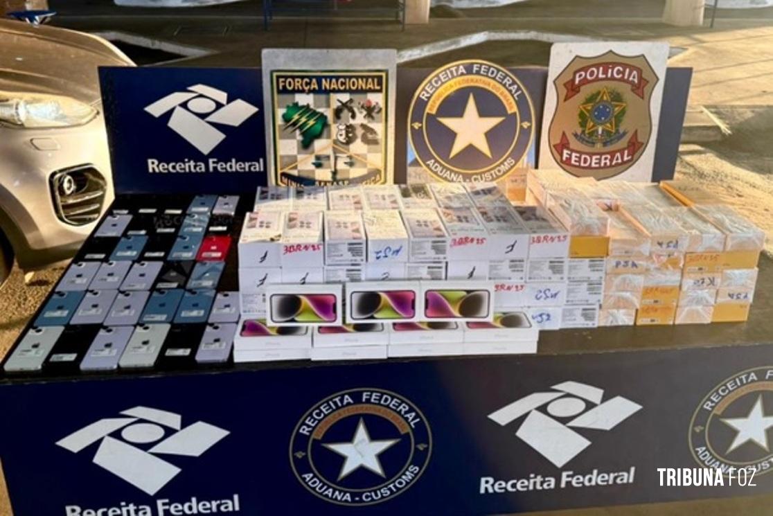 Homem é preso com mais de R$ 220 mil em celulares na Ponte da Amizade