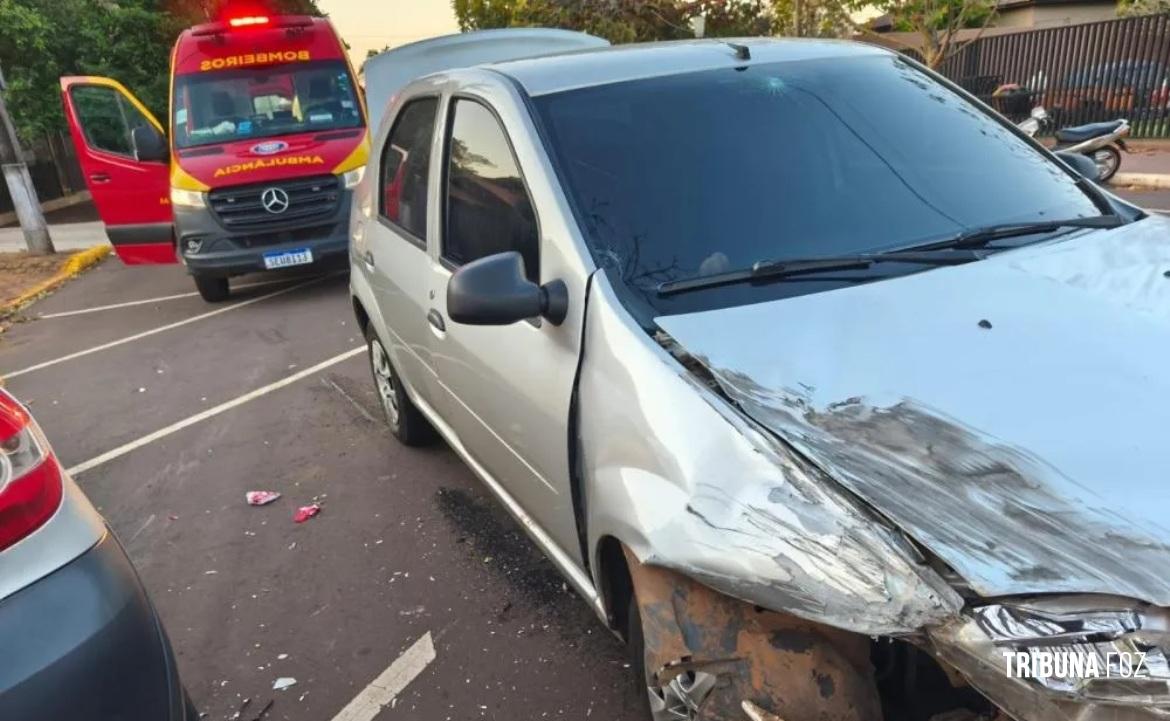 Homem fica ferido em colisão entre dois veículos no centro de Marechal Cândido Rondon Homem fica ferido em colisão entre dois veículos no centro de Marechal Cândido Rondon
