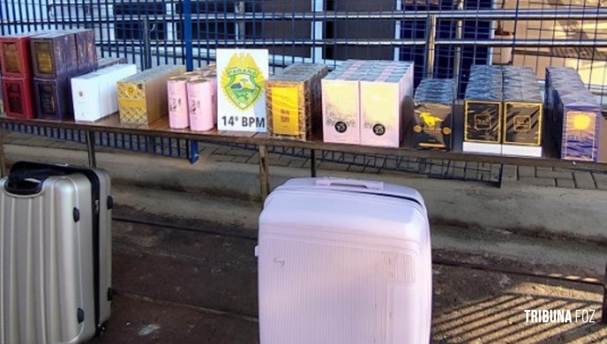 PM apreende contrabando durante ação de patrulhamento na Rodoviária de Santa Terezinha de Itaipu PM apreende contrabando durante ação de patrulhamento na Rodoviária de Santa Terezinha de Itaipu