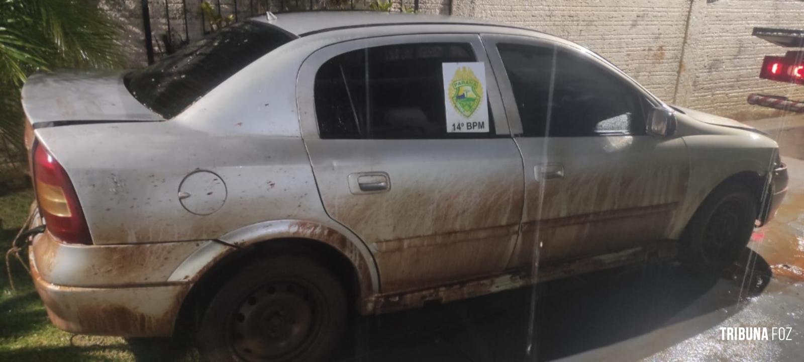PM recupera veiculo usado em crimes de assalto na cidade de São Miguel do Iguaçu