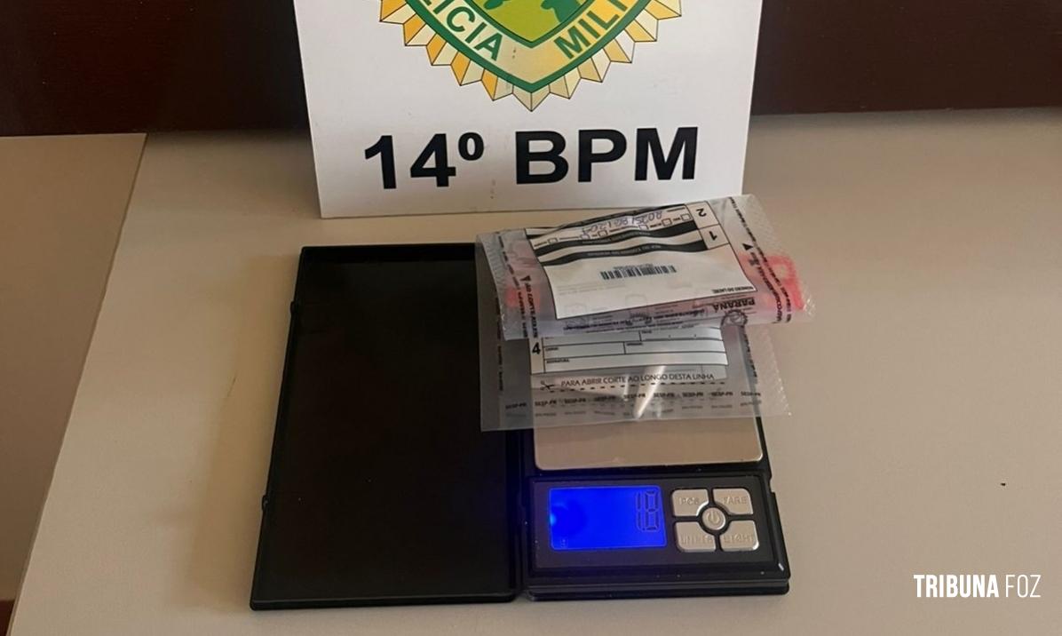 Polícia Militar aborda homem com cocaína em São Miguel do Iguaçu Polícia Militar aborda homem com cocaína em São Miguel do Iguaçu