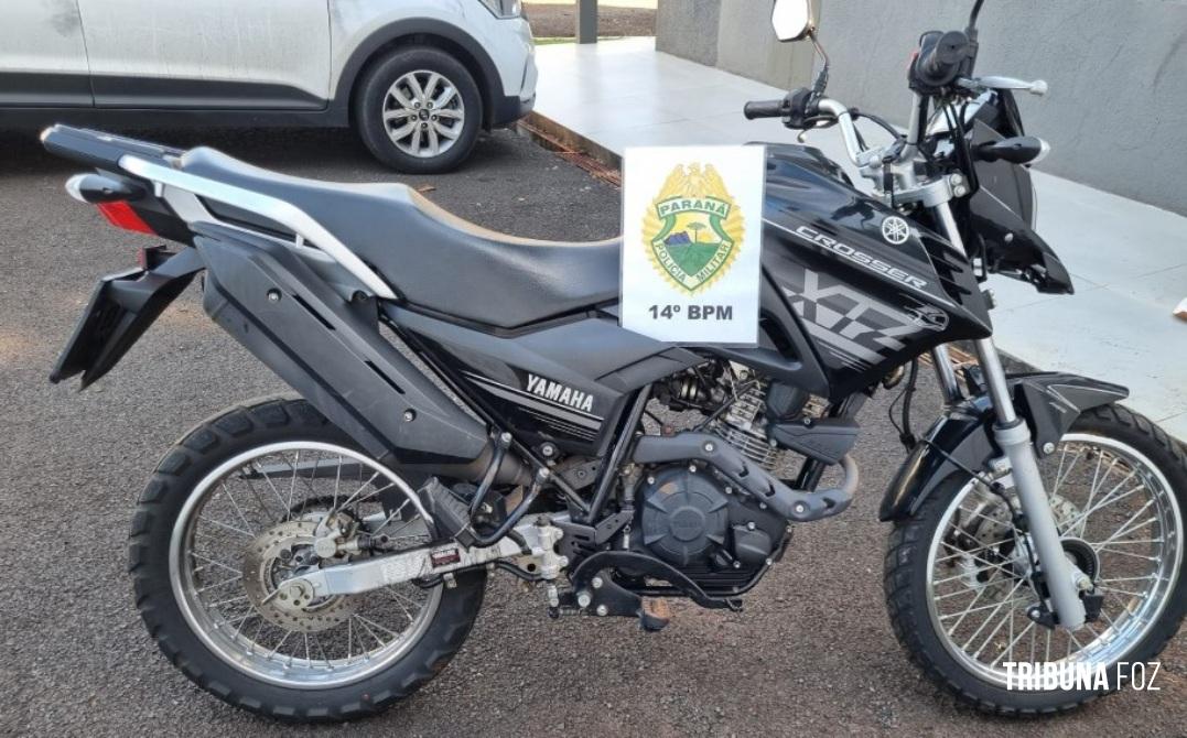 Polícia Militar recupera motocicleta furtada no Jardim Jupira Polícia Militar recupera motocicleta furtada no Jardim Jupira