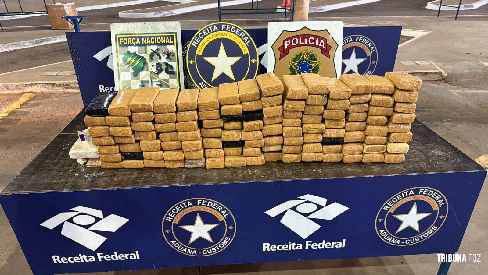 Receita Federal realiza apreende de 68 Kg de drogas na Ponte Internacional da Amizade Receita Federal realiza apreende de 68 Kg de drogas na Ponte Internacional da Amizade