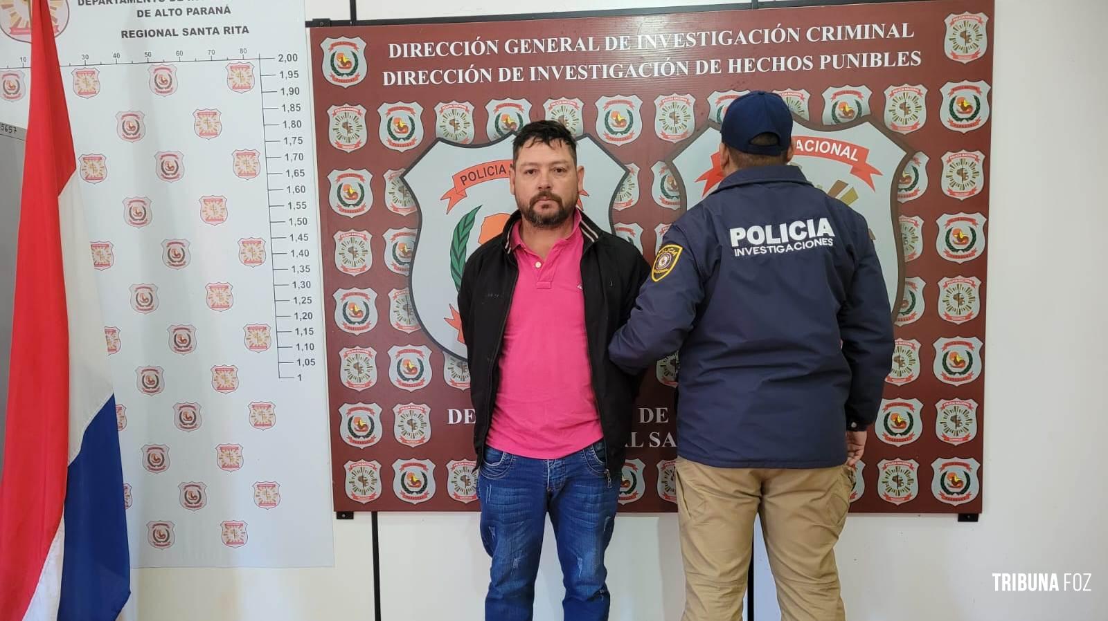 Brasileiro foragido da Justiça pelo crime de estupro é preso no Paraguai