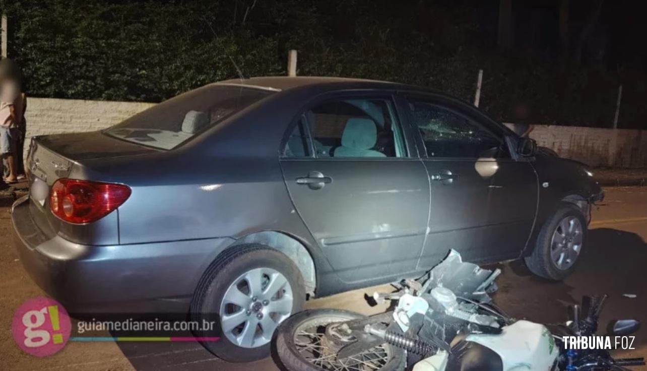 Colisão frontal deixa dois feridos na PR-495 em Missal Colisão frontal deixa dois feridos na PR-495 em Missal